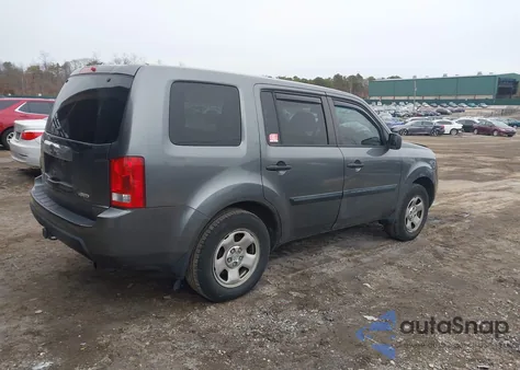 2011 Honda Pilot Lx from USA, damaged, VIN 5FNYF4H25BB088904